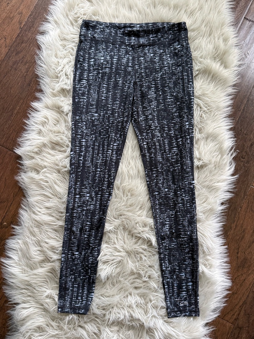 Champion DuoDry Black & White Space-Dye Leggings